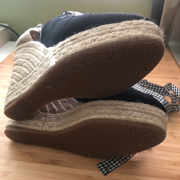 Castaner Gingham Espadrille Wedge Platform - Picture 6 of 7